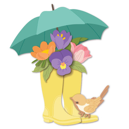 Lovely Layers: April Showers - Honey Cuts - Stand - Alone Dies - Honey Bee Stamps