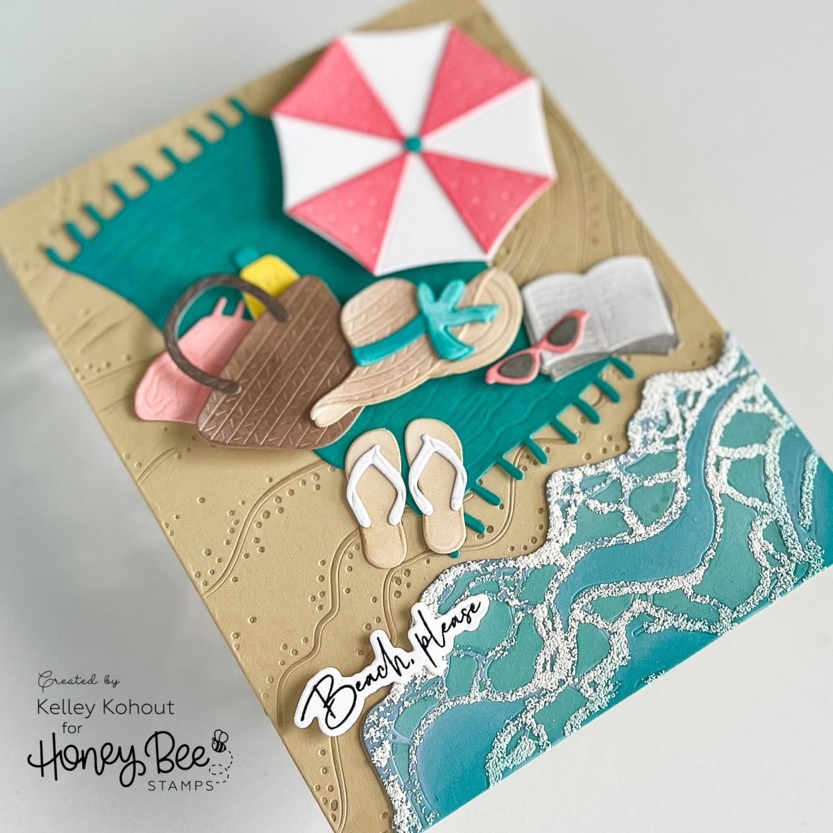 Lovely Layers: At The Beach - Honey Cuts - Stand - Alone Dies - Honey Bee Stamps