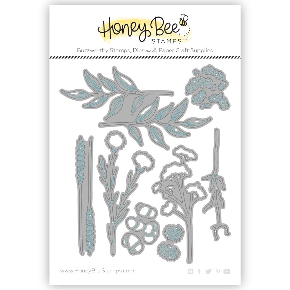 Lovely Layers: Autumn Bouquet - Honey Cuts - Stand - Alone Dies - Honey Bee Stamps
