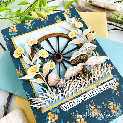 Lovely Layers: Autumn Bouquet - Honey Cuts - Stand - Alone Dies - Honey Bee Stamps