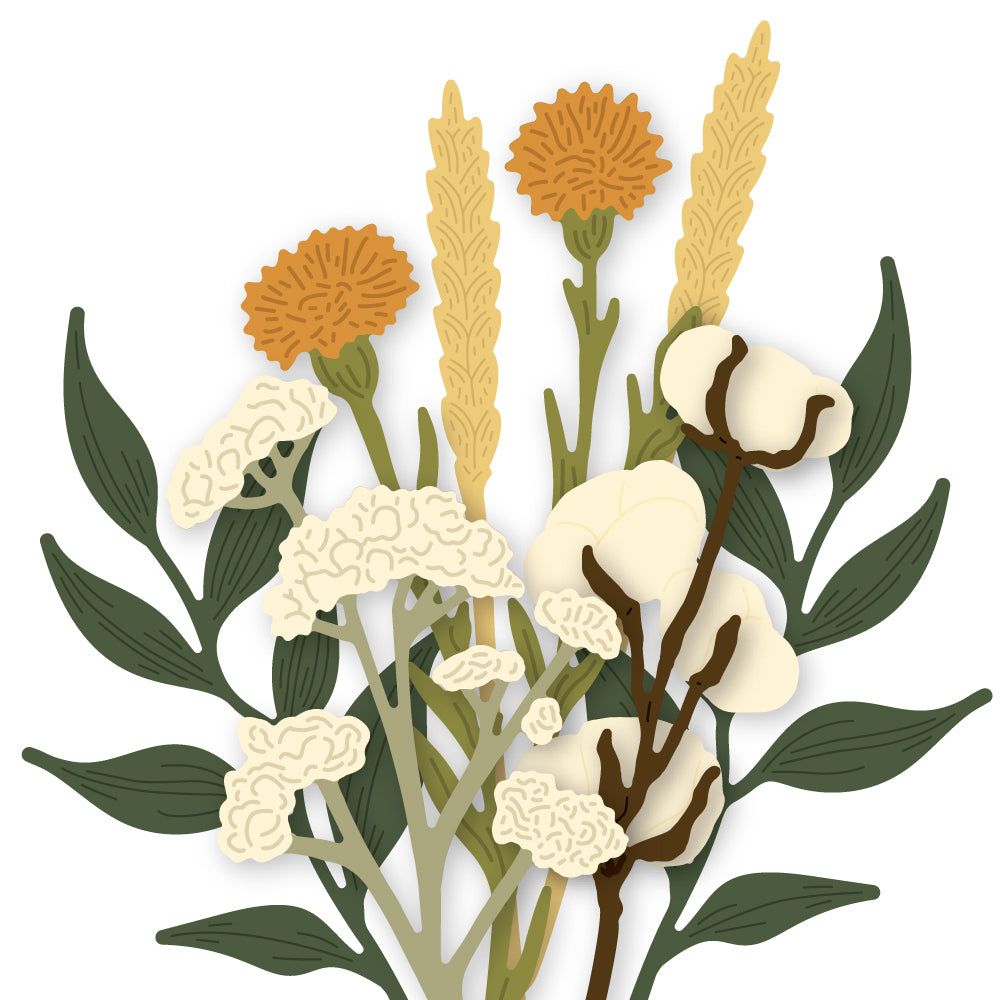 Lovely Layers: Autumn Bouquet - Honey Cuts - Stand - Alone Dies - Honey Bee Stamps