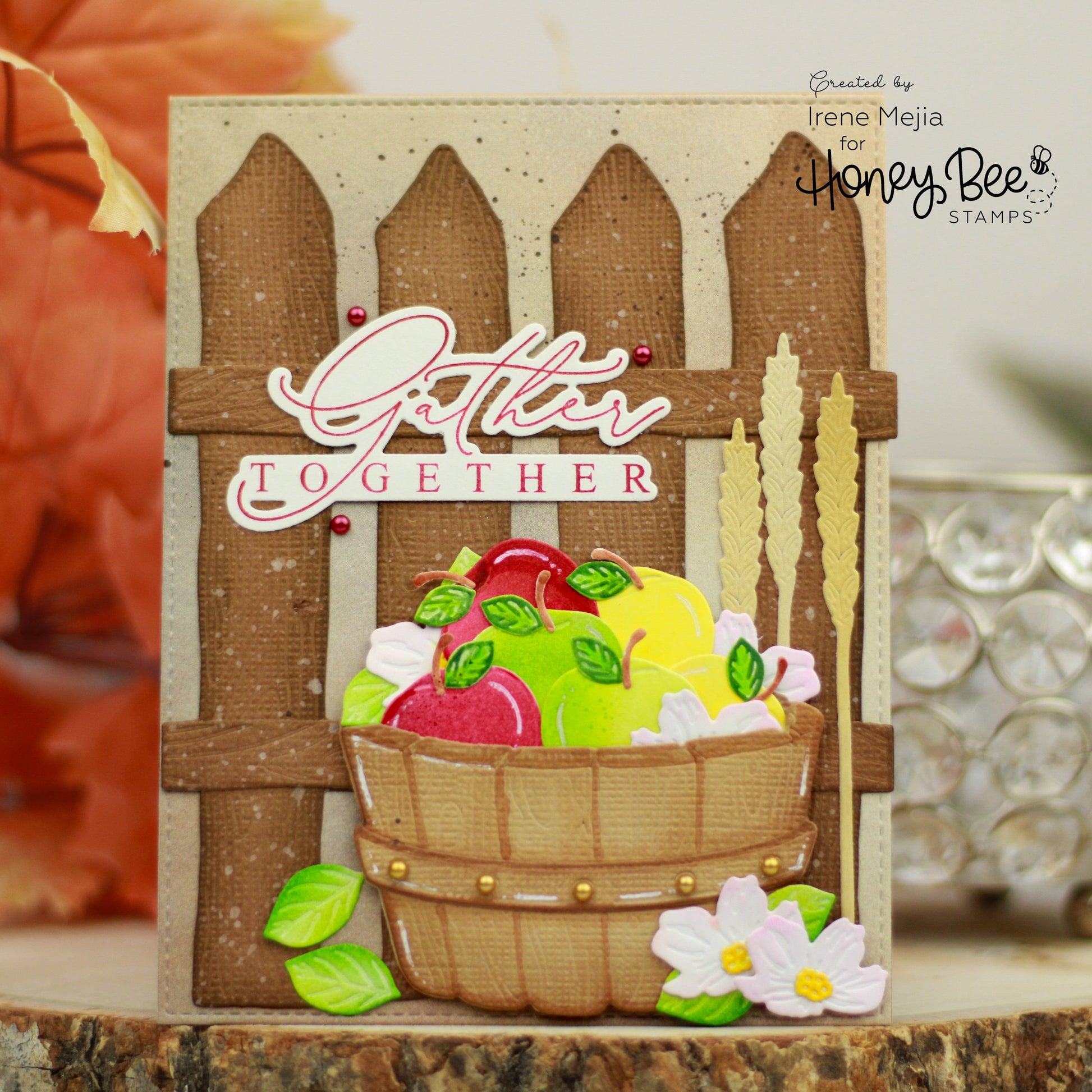 Lovely Layers: Barn Wood Fence - Honey Cuts - Honey Bee Stamps