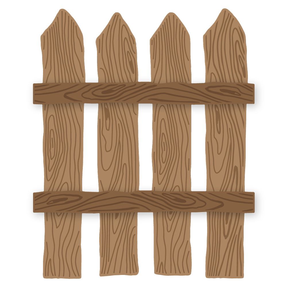 Lovely Layers: Barn Wood Fence - Honey Cuts - Stand - Alone Dies - Honey Bee Stamps