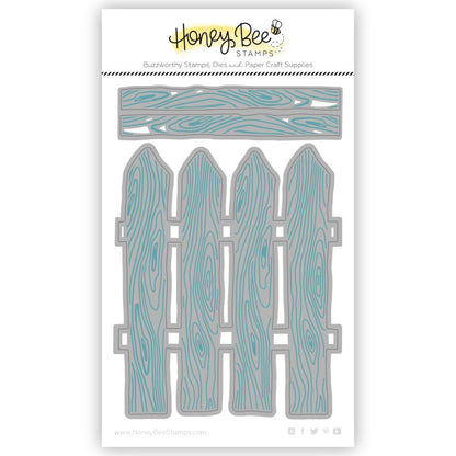Lovely Layers: Barn Wood Fence - Honey Cuts - Stand - Alone Dies - Honey Bee Stamps