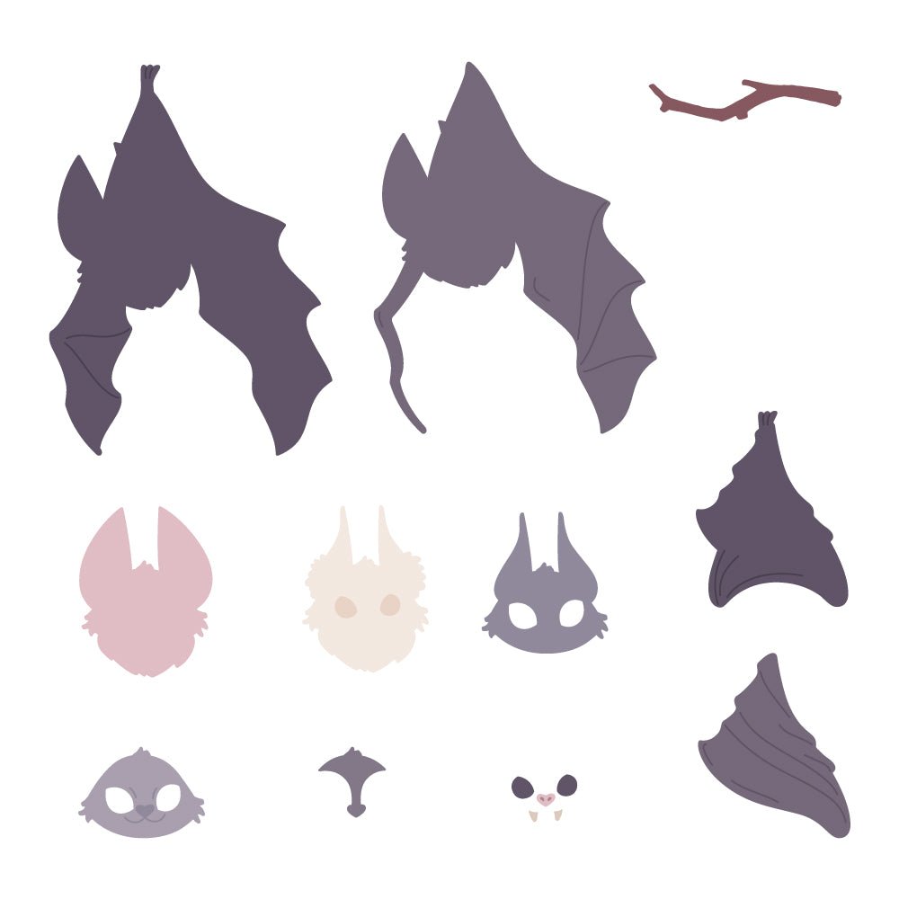 Lovely Layers: Bat - Honey Cuts - Stand - Alone Dies - Honey Bee Stamps