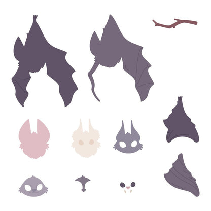 Lovely Layers: Bat - Honey Cuts - Stand - Alone Dies - Honey Bee Stamps