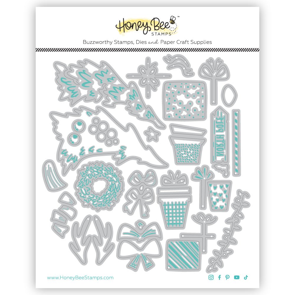 Lovely Layers: Beach Bound Holiday Add - On - Honey Cuts - Stand - Alone Dies - Honey Bee Stamps