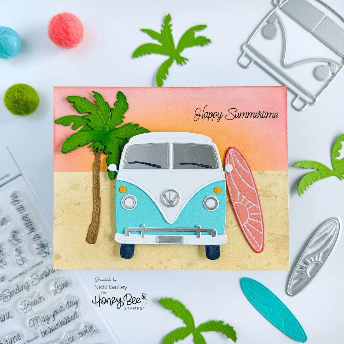 Lovely Layers: Beach Bound - Honey Cuts - Stand - Alone Dies - Honey Bee Stamps