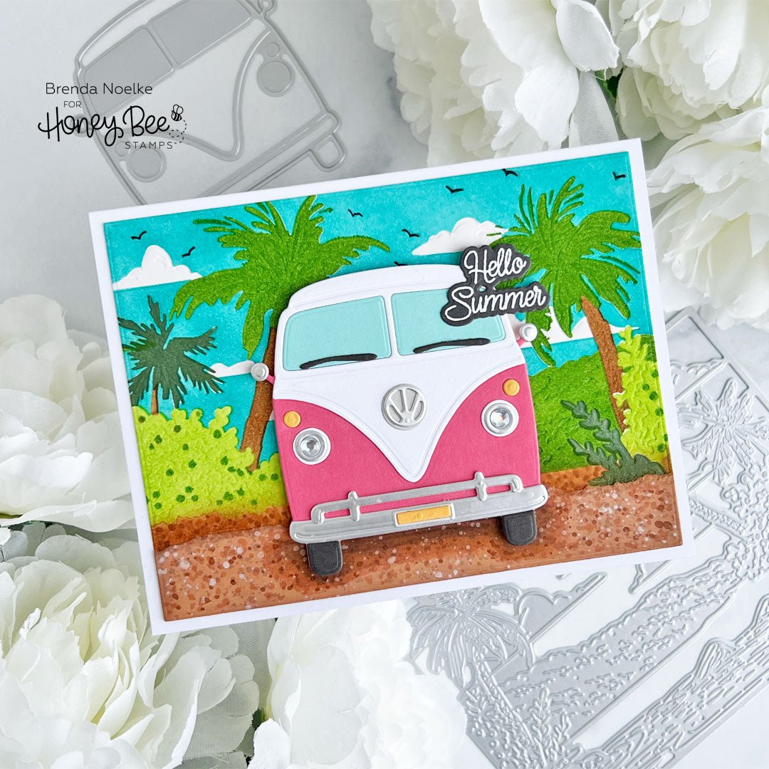 Lovely Layers: Beach Bound - Honey Cuts - Stand - Alone Dies - Honey Bee Stamps