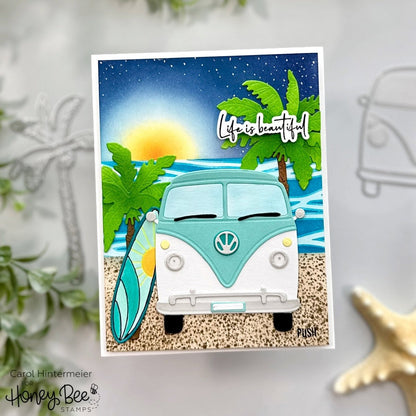 Lovely Layers: Beach Bound - Honey Cuts - Stand - Alone Dies - Honey Bee Stamps