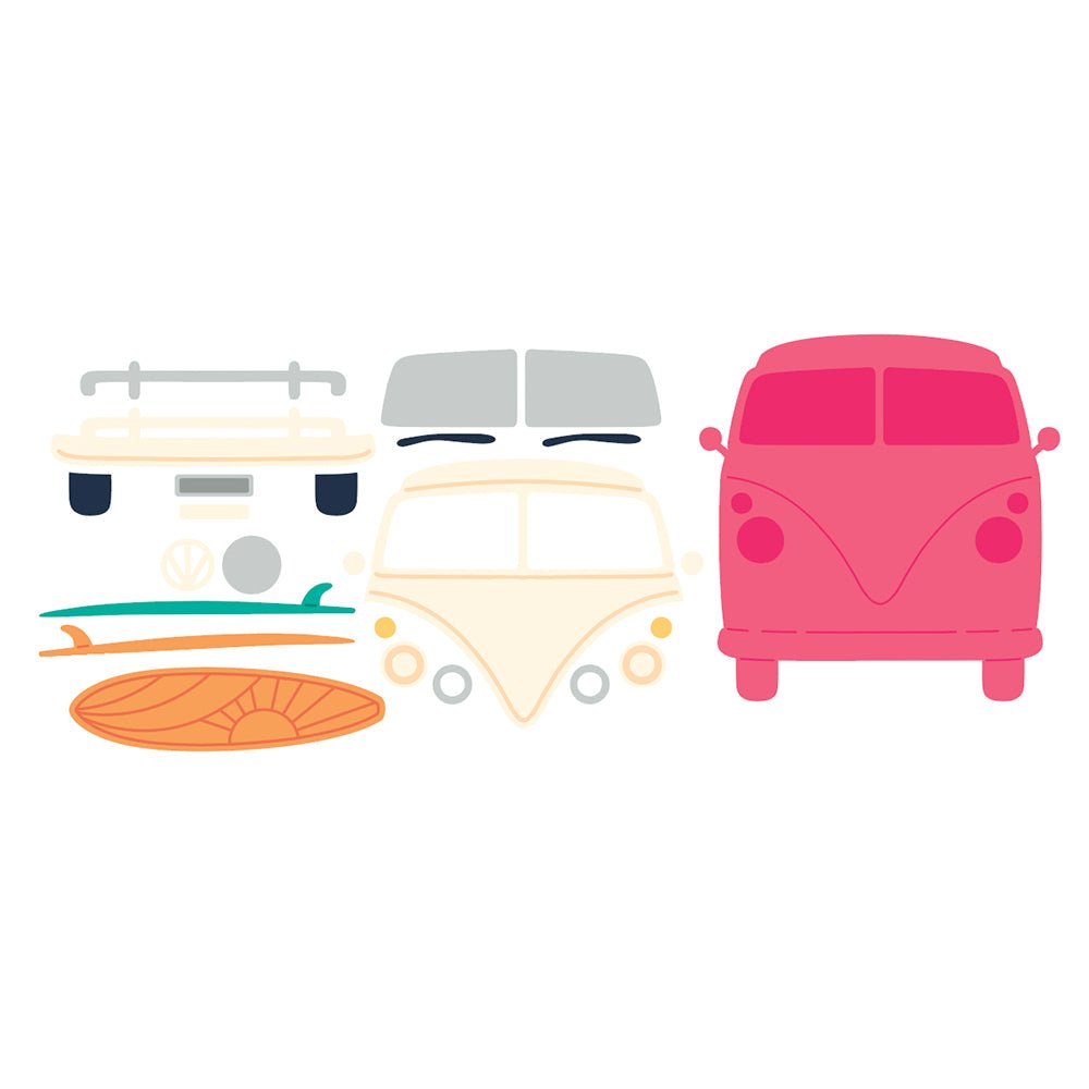 Lovely Layers: Beach Bound - Honey Cuts - Stand - Alone Dies - Honey Bee Stamps