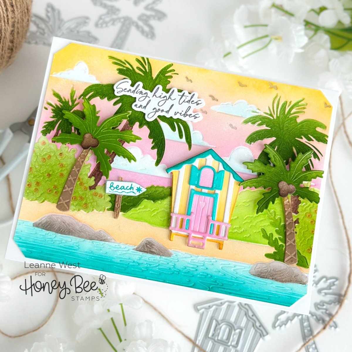 Lovely Layers: Beach Houses - Honey Cuts - Stand - Alone Dies - Honey Bee Stamps