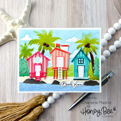 Lovely Layers: Beach Houses - Honey Cuts - Stand - Alone Dies - Honey Bee Stamps