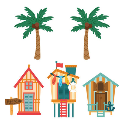 Lovely Layers: Beach Houses - Honey Cuts - Stand - Alone Dies - Honey Bee Stamps