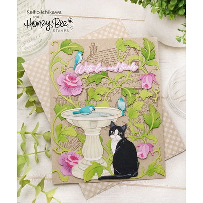 Lovely Layers: Bird Bath - Honey Cuts - Stand - Alone Dies - Honey Bee Stamps
