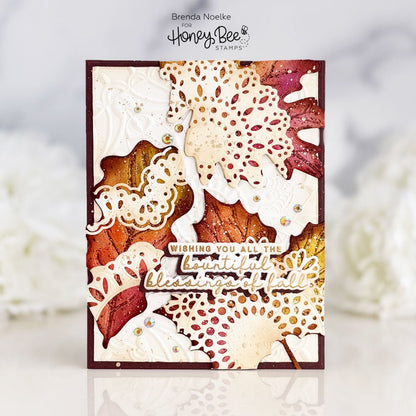 Lovely Layers: Boho Leaves - Honey Cuts - Stand - Alone Dies - Honey Bee Stamps
