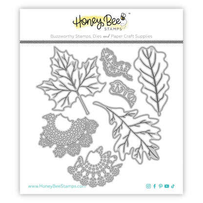 Lovely Layers: Boho Leaves - Honey Cuts - Stand - Alone Dies - Honey Bee Stamps
