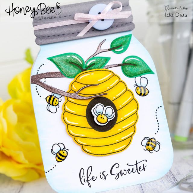 Lovely Layers: Branch and Leaves - Honey Cuts - Stand - Alone Dies - Honey Bee Stamps