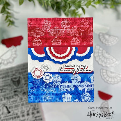 Lovely Layers: Bunting Dies - Honey Cuts - Stand - Alone Dies - Honey Bee Stamps