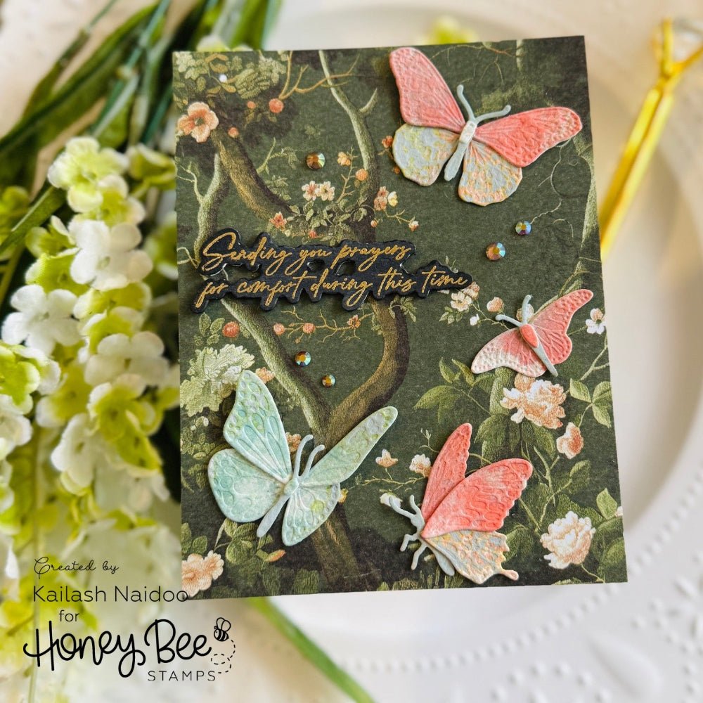 Lovely Layers: Butterflies - Honey Cuts - Stand - Alone Dies - Honey Bee Stamps