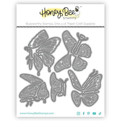 Lovely Layers: Butterflies - Honey Cuts - Stand - Alone Dies - Honey Bee Stamps