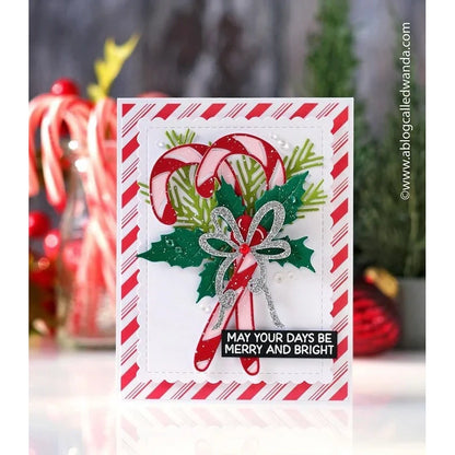 Lovely Layers: Candy Cane - Honey Cuts - Stand - Alone Dies - Honey Bee Stamps