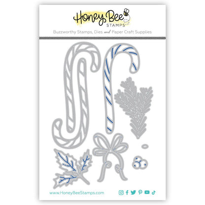 Lovely Layers: Candy Cane - Honey Cuts - Stand - Alone Dies - Honey Bee Stamps