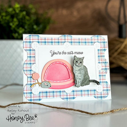Lovely Layers: Cat Bed - Honey Cuts - Stand - Alone Dies - Honey Bee Stamps