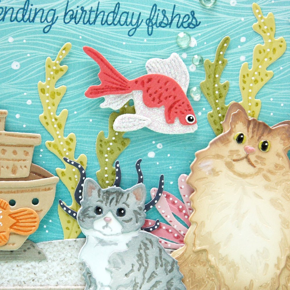 Lovely Layers: Cats - Honey Cuts - Stand - Alone Dies - Honey Bee Stamps