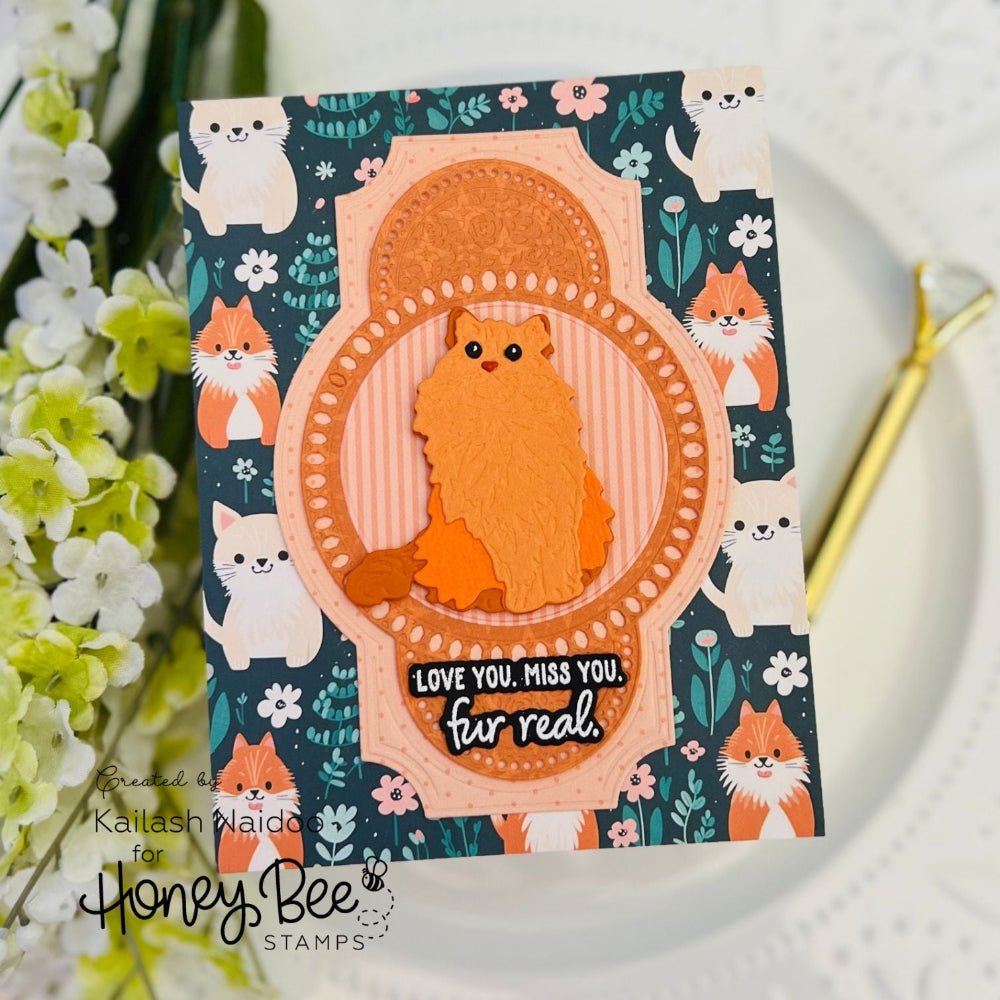 Lovely Layers: Cats - Honey Cuts - Stand - Alone Dies - Honey Bee Stamps