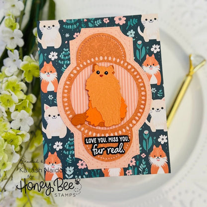 Lovely Layers: Cats - Honey Cuts - Stand - Alone Dies - Honey Bee Stamps