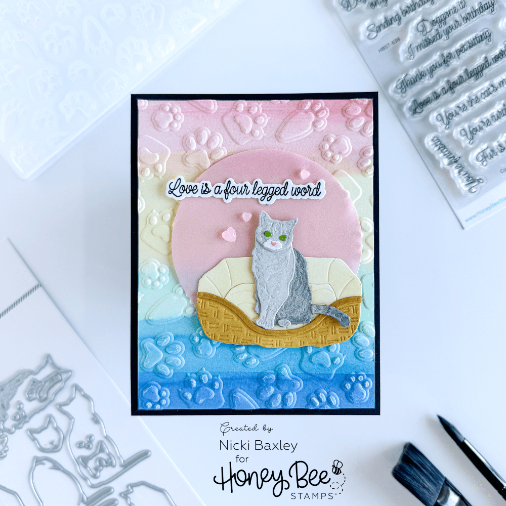 Lovely Layers: Cats - Honey Cuts - Stand - Alone Dies - Honey Bee Stamps