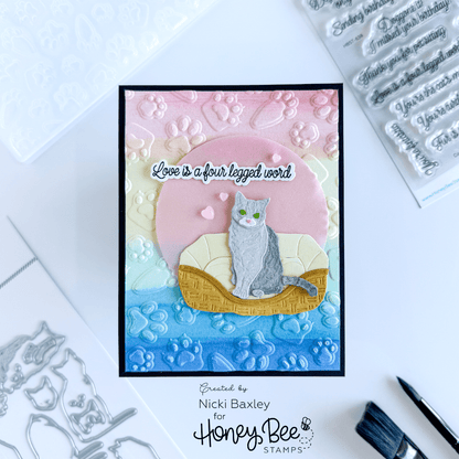 Lovely Layers: Cats - Honey Cuts - Stand - Alone Dies - Honey Bee Stamps