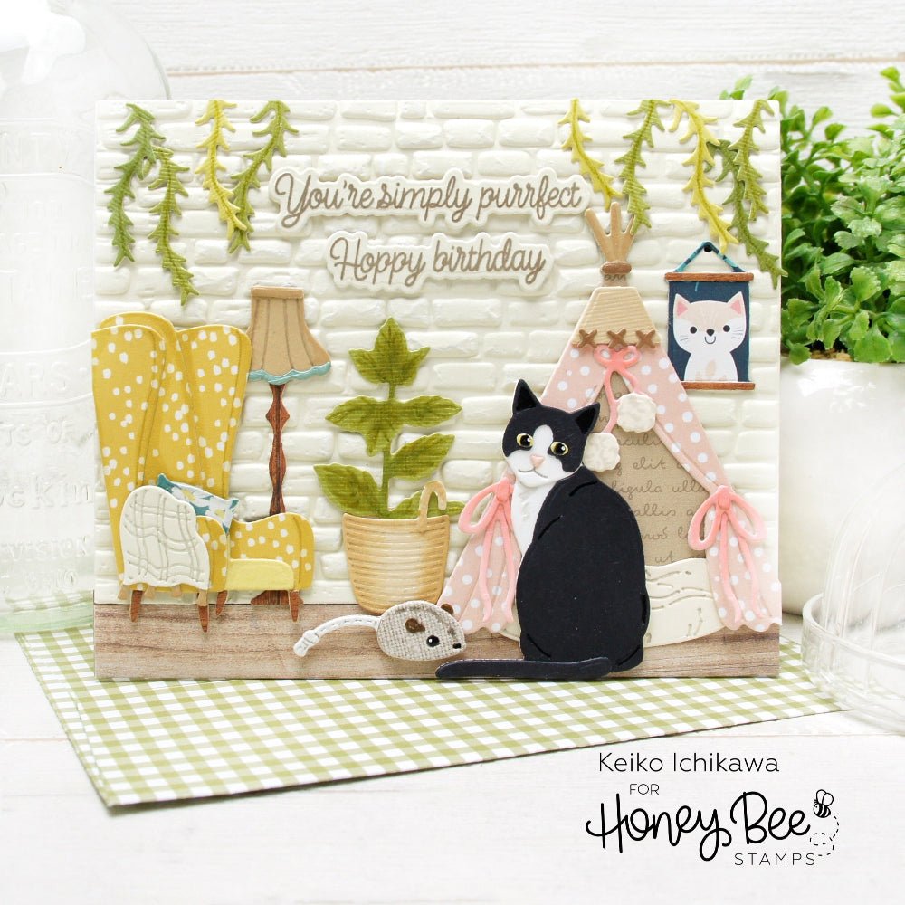 Lovely Layers: Cats - Honey Cuts - Stand - Alone Dies - Honey Bee Stamps