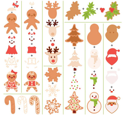 Lovely Layers: Christmas Cookies - Honey Cuts - Stand - Alone Dies - Honey Bee Stamps