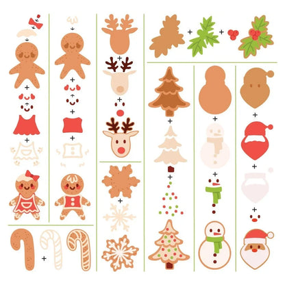 Lovely Layers: Christmas Cookies - Honey Cuts - Stand - Alone Dies - Honey Bee Stamps