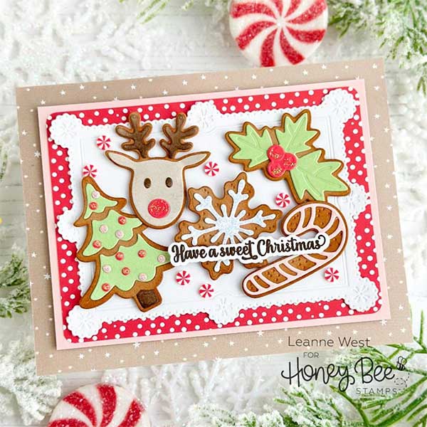 Lovely Layers: Christmas Cookies - Honey Cuts - Stand - Alone Dies - Honey Bee Stamps
