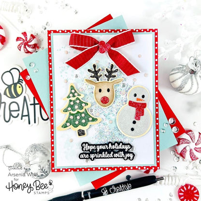 Lovely Layers: Christmas Cookies - Honey Cuts - Stand - Alone Dies - Honey Bee Stamps
