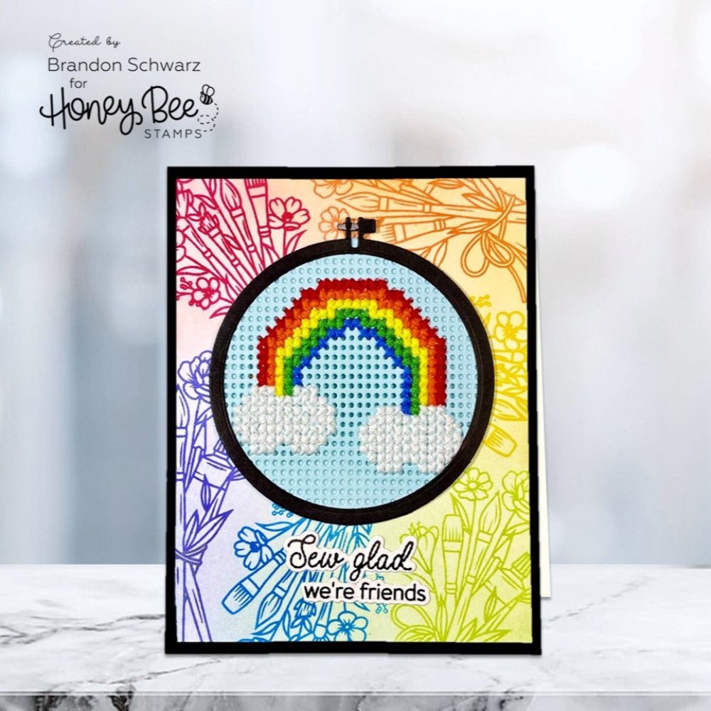 Lovely Layers: Circle Embroidery Hoop - Honey Cuts - Stand - Alone Dies - Honey Bee Stamps
