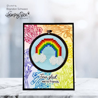 Lovely Layers: Circle Embroidery Hoop - Honey Cuts - Stand - Alone Dies - Honey Bee Stamps