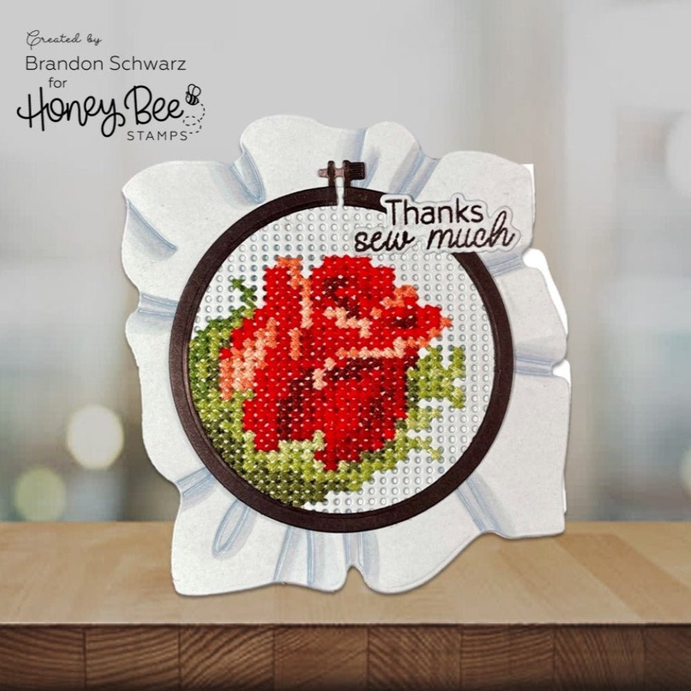 Lovely Layers: Circle Embroidery Hoop - Honey Cuts - Stand - Alone Dies - Honey Bee Stamps