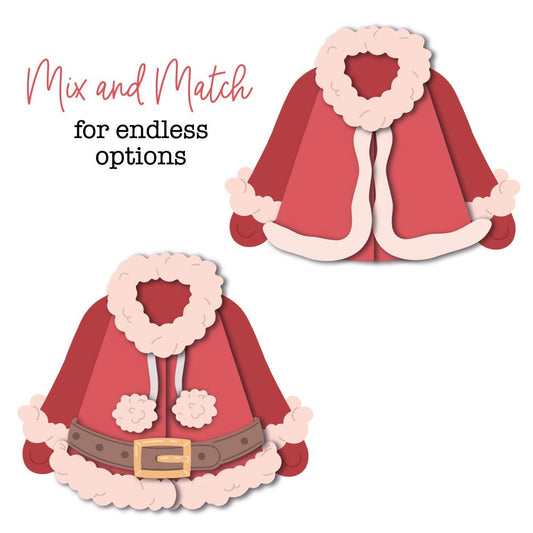 Lovely Layers: Coat Holiday Add - On - Honey Cuts - Stand - Alone Dies - Honey Bee Stamps