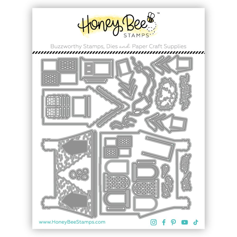 Lovely Layers: Cottage - Honey Cuts - Stand - Alone Dies - Honey Bee Stamps