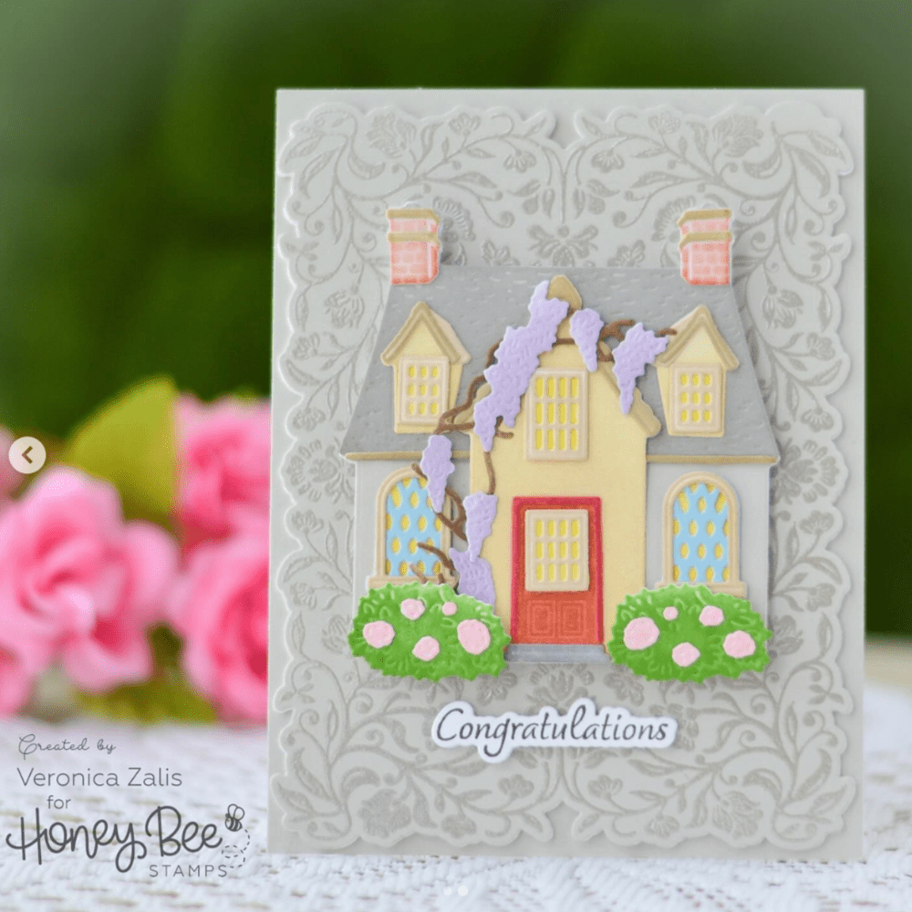 Lovely Layers: Cottage - Honey Cuts - Stand - Alone Dies - Honey Bee Stamps