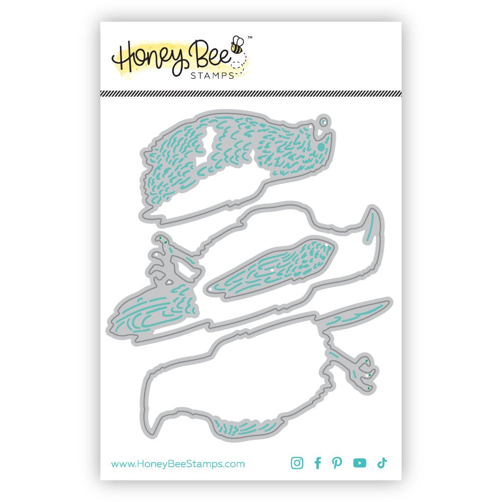 Lovely Layers: Crow - Honey Cuts - Stand - Alone Dies - Honey Bee Stamps