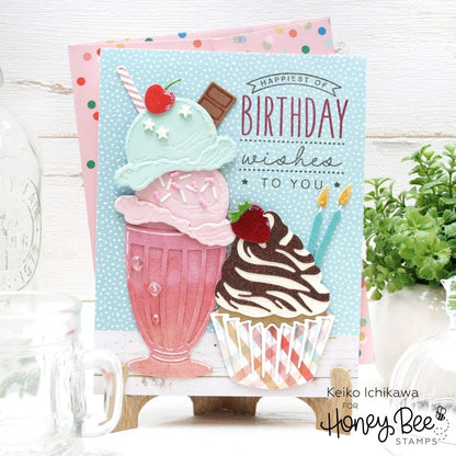 Lovely Layers: Cupcakes & More - Honey Cuts - Stand - Alone Dies - Honey Bee Stamps