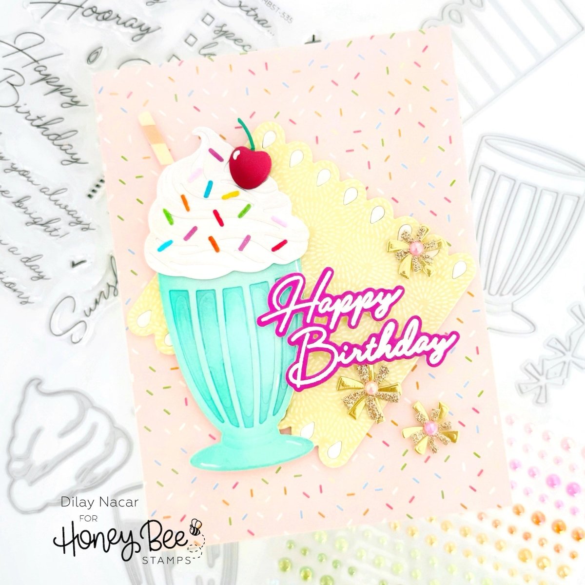 Lovely Layers: Cupcakes & More - Honey Cuts - Stand - Alone Dies - Honey Bee Stamps