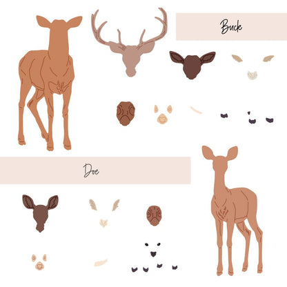 Lovely Layers: Deer - Honey Cuts - Stand - Alone Dies - Honey Bee Stamps