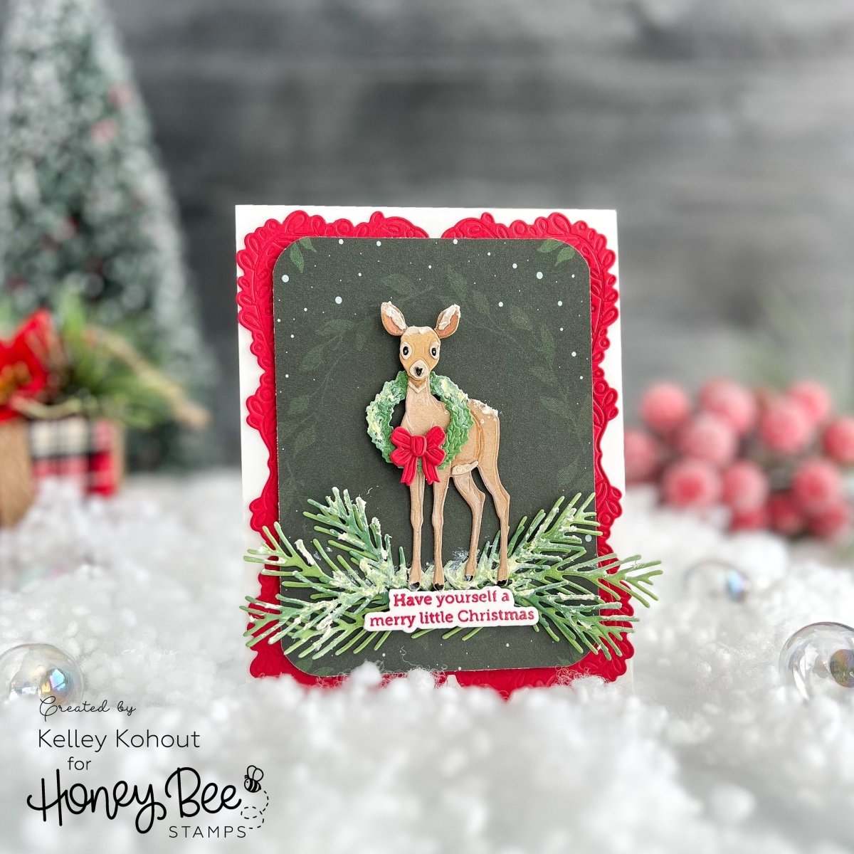Lovely Layers: Deer - Honey Cuts - Stand - Alone Dies - Honey Bee Stamps