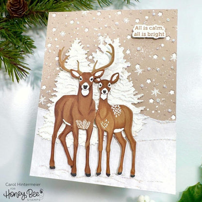 Lovely Layers: Deer - Honey Cuts - Stand - Alone Dies - Honey Bee Stamps